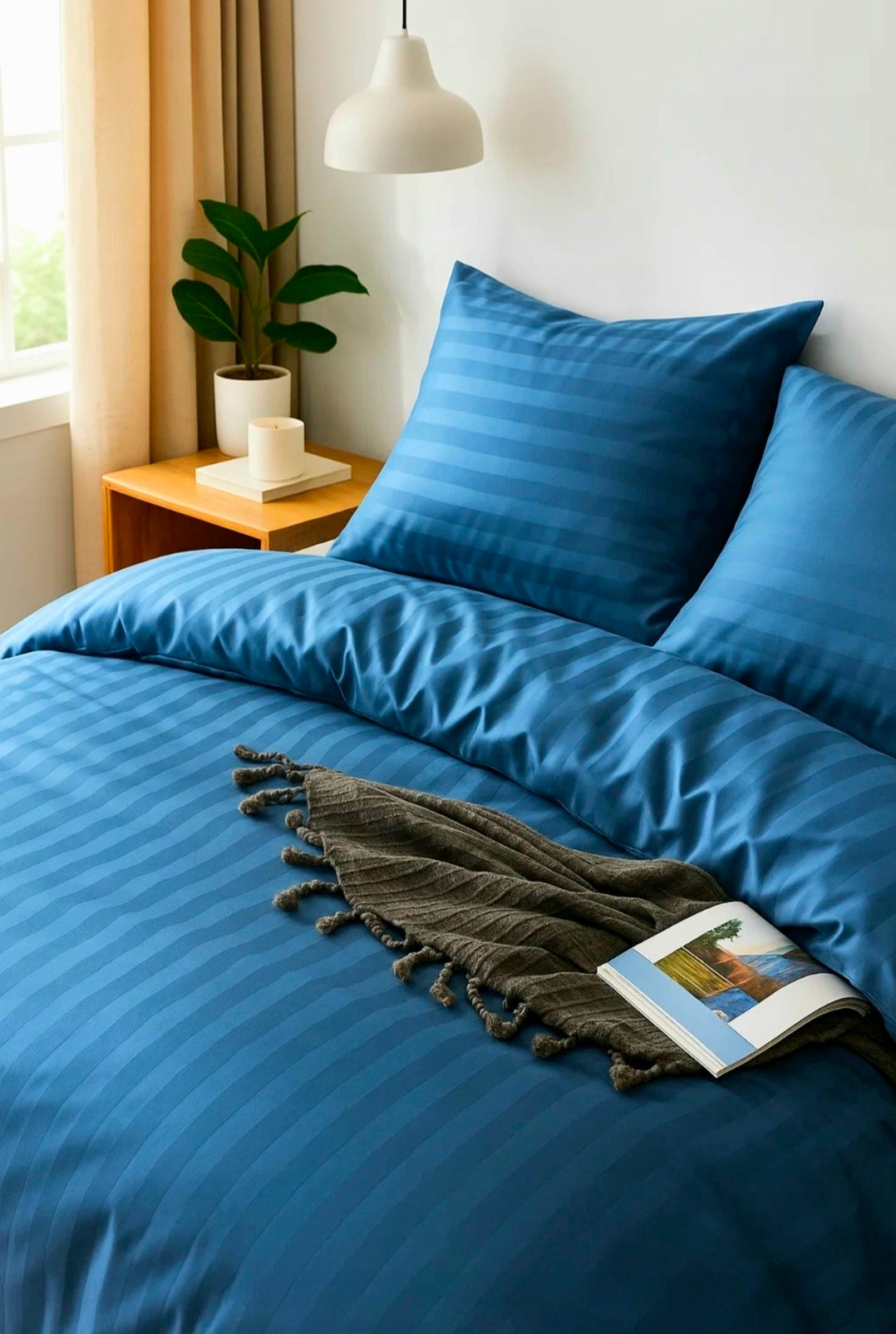 Blau - Elegantes Satin