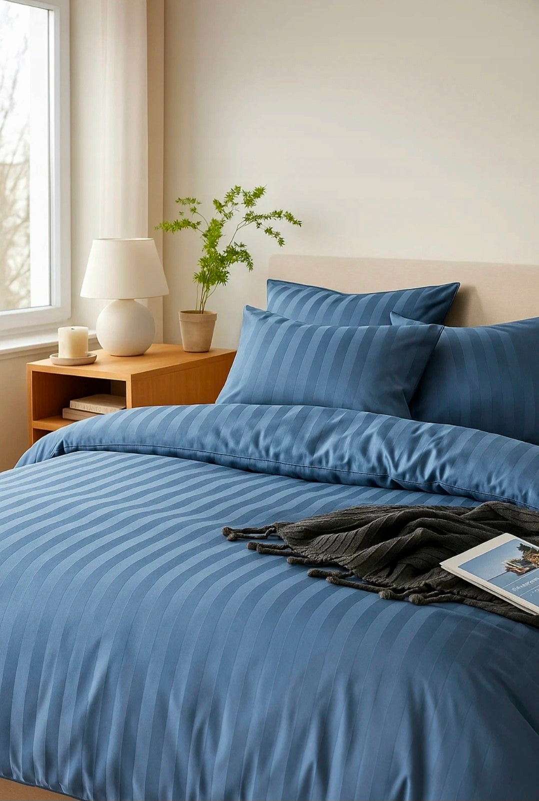 Blau - Elegantes Satin