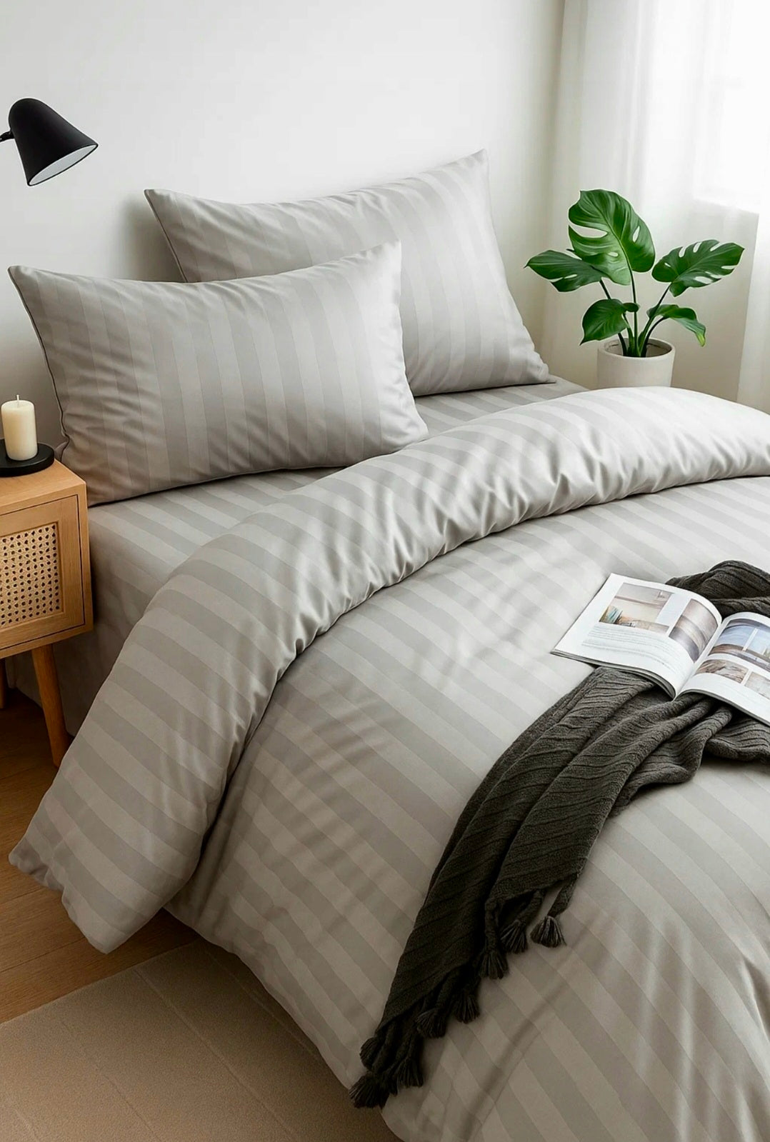 Grau - Elegantes Satin