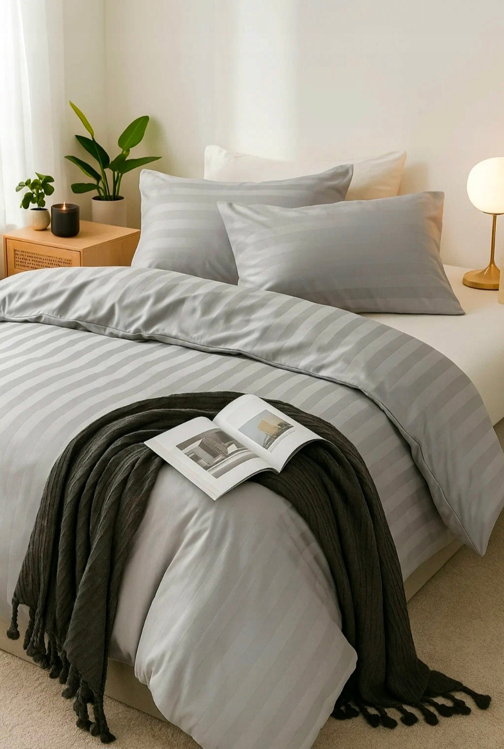 Grau - Elegantes Satin