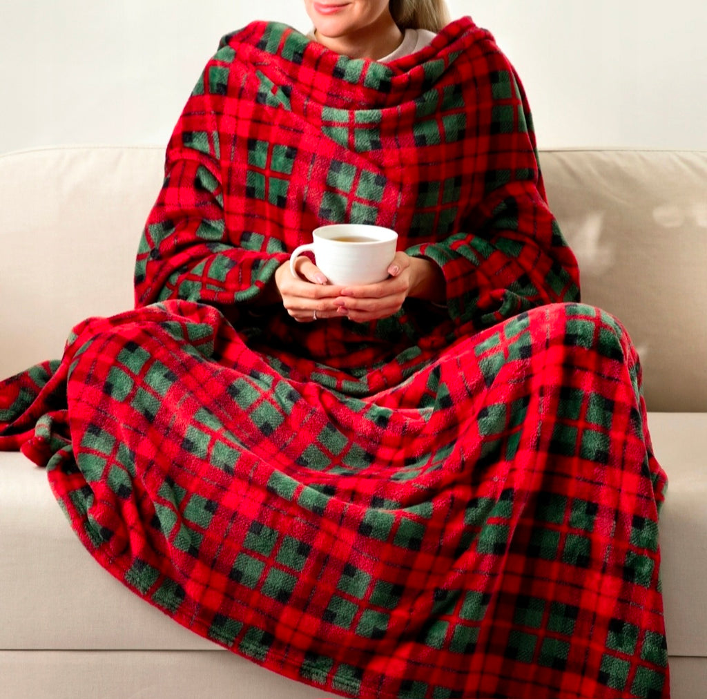 Kuscheldecke mit Ärmeln – Warm, Weich & Perfekt für gemütliche Abende