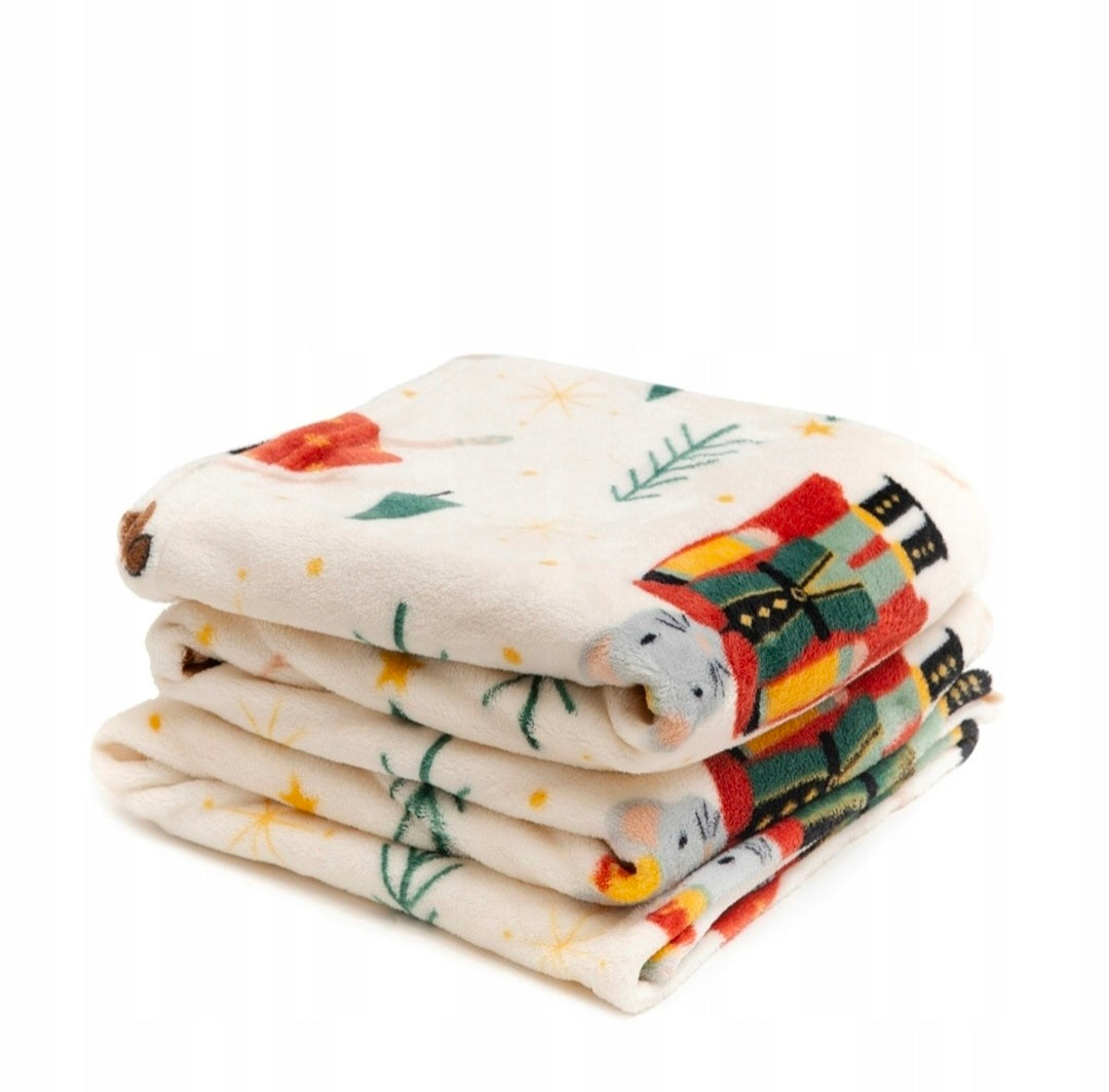 Weihnachtsdecke „Nutcracker“ – Warm, Weich & Perfekt für die Winterzeit