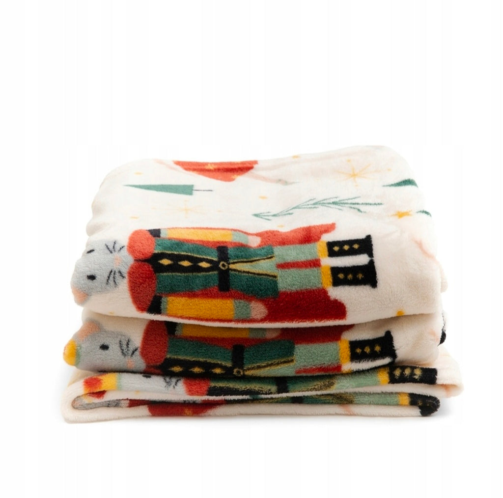 Weihnachtsdecke „Nutcracker“ – Warm, Weich & Perfekt für die Winterzeit