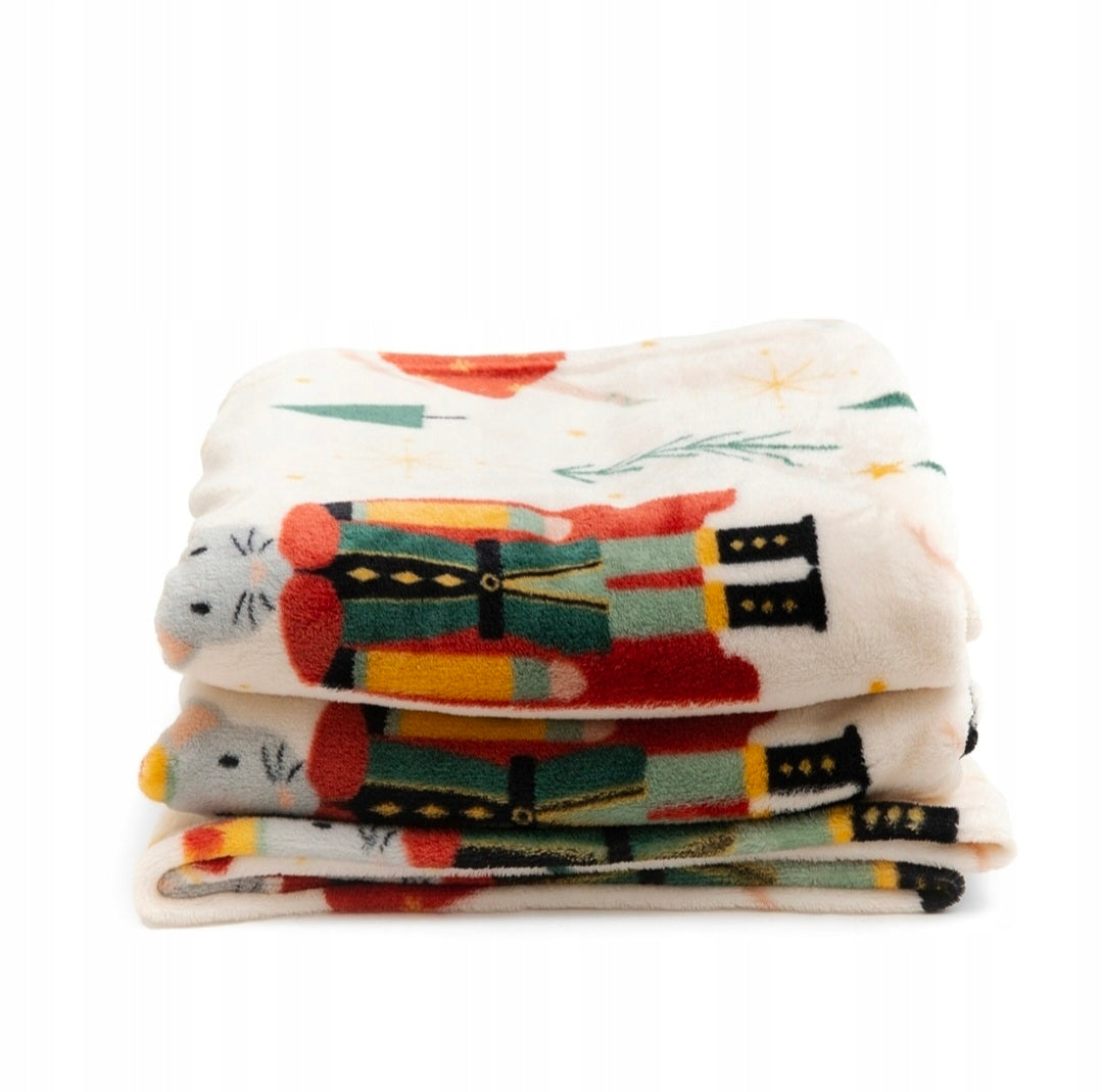 Weihnachtsdecke „Nutcracker“ – Warm, Weich & Perfekt für die Winterzeit