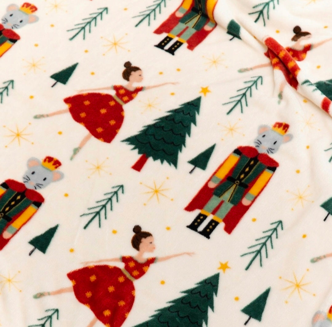 Weihnachtsdecke „Nutcracker“ – Warm, Weich & Perfekt für die Winterzeit