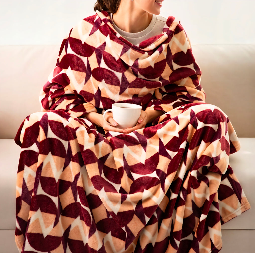 Kuscheldecke mit Ärmeln – Warm, Weich & Perfekt für gemütliche Abende