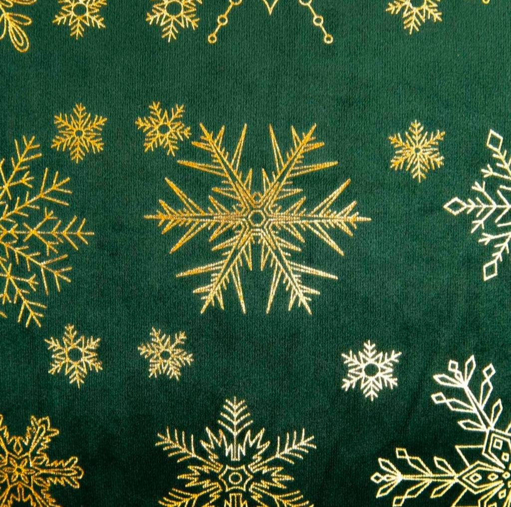 Deko-Kissen Golden Snowflakes – Homla