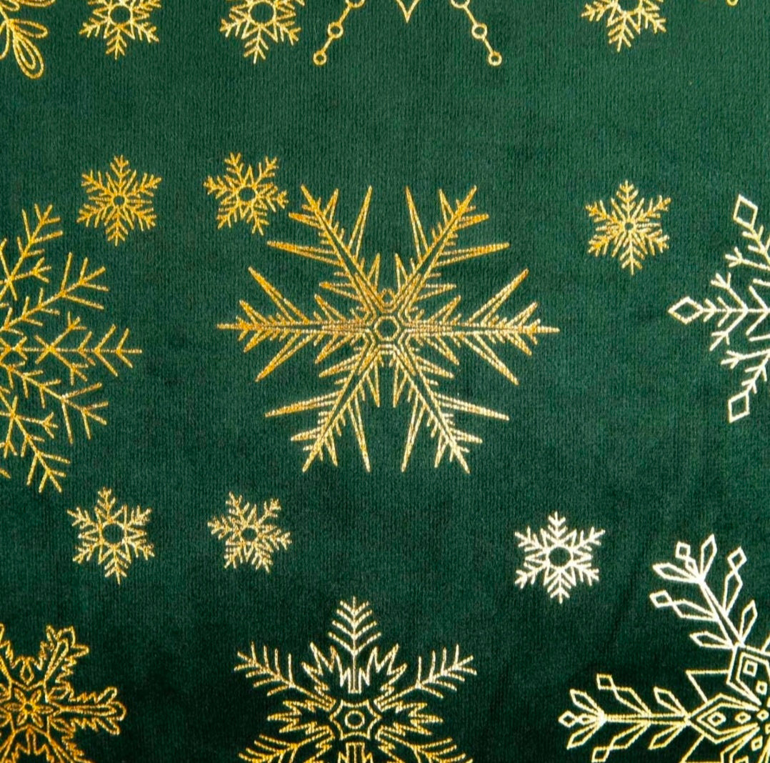 Deko-Kissen Golden Snowflakes – Homla