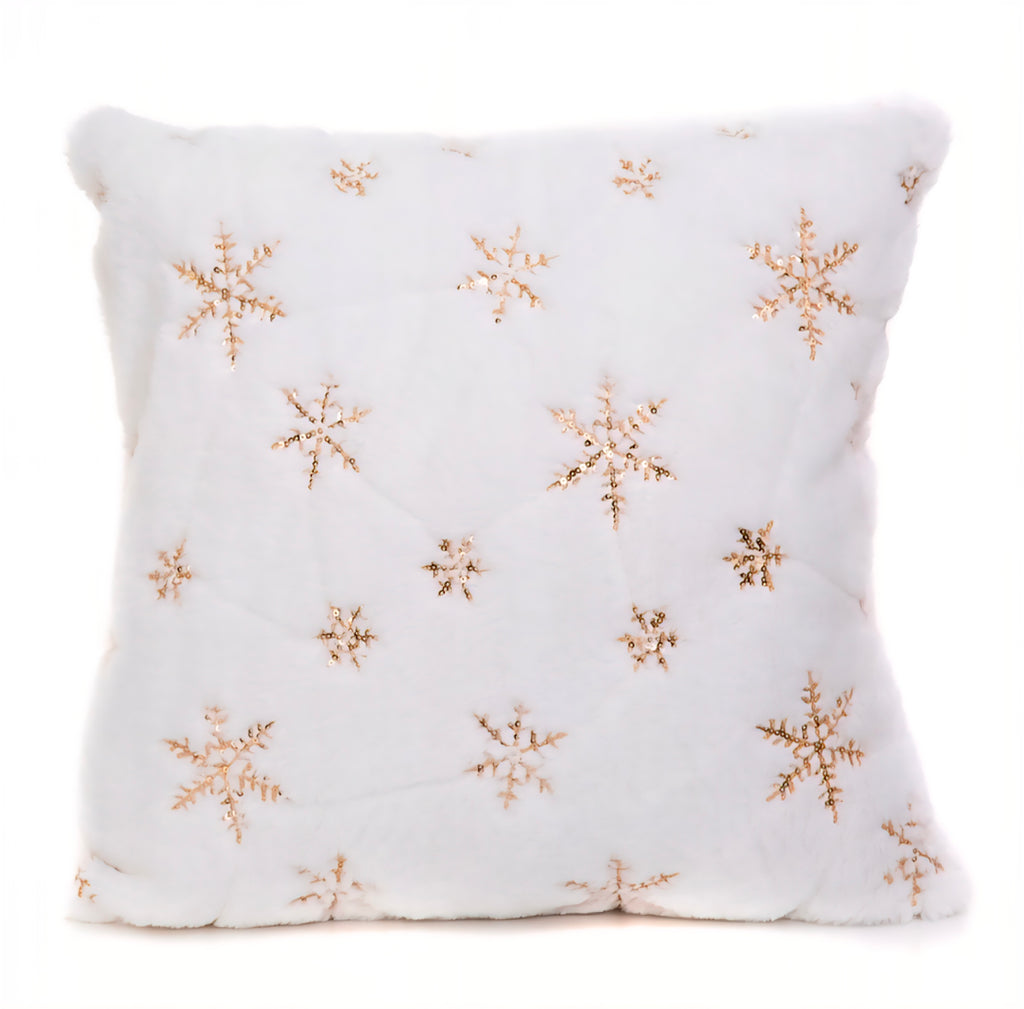 Deko-Kissen White Snowflakes – Homla