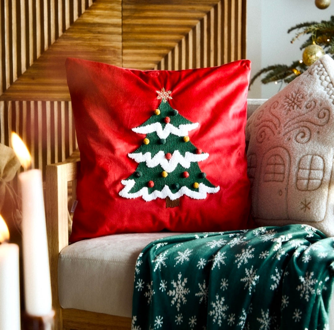 Homla Deko-Kissen Christmas Tree – 45×45 cm