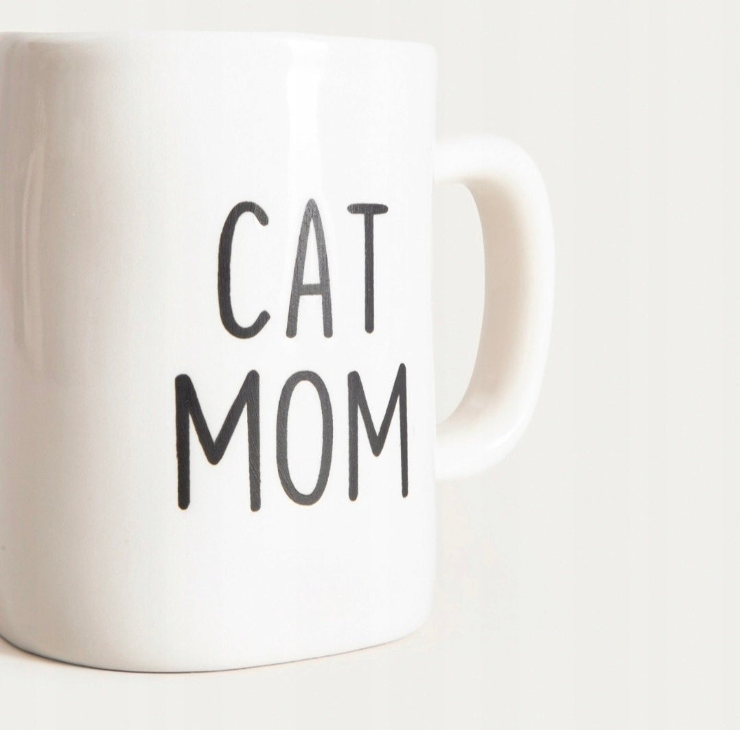 Keramikbecher 550 ml – „Cat Mom / Cat Dad“
